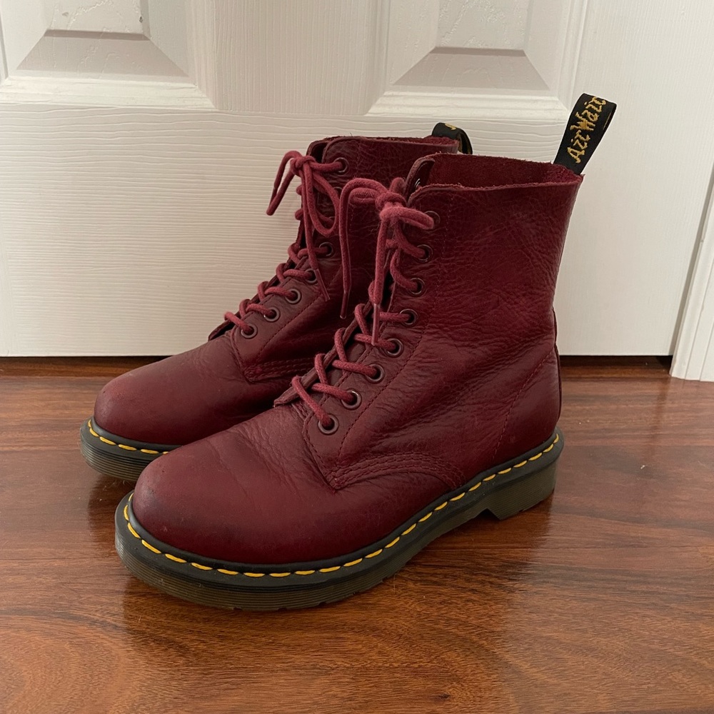 Dr. Martens burgundy pascal boot